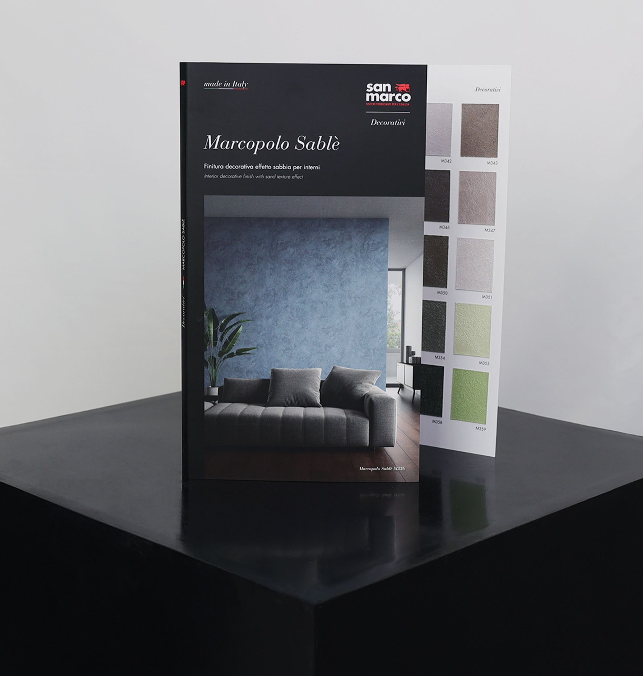 Marcopolo Sable Colour Chart - Textured Large Grain (Matt) Metallic Decorative Paint Colour Chart