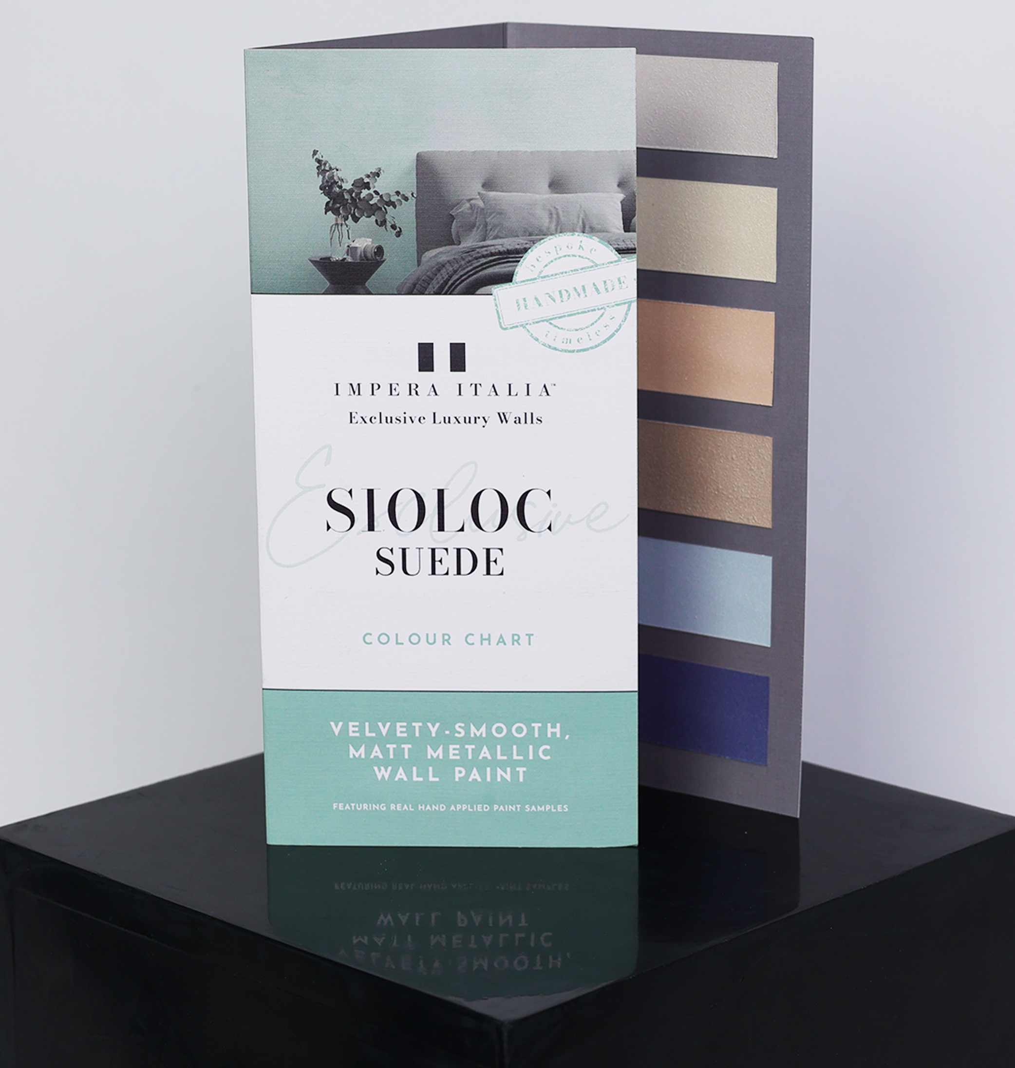 Sioloc Suede Colour Chart - Smooth Matt Metallic Paint Colour Chart