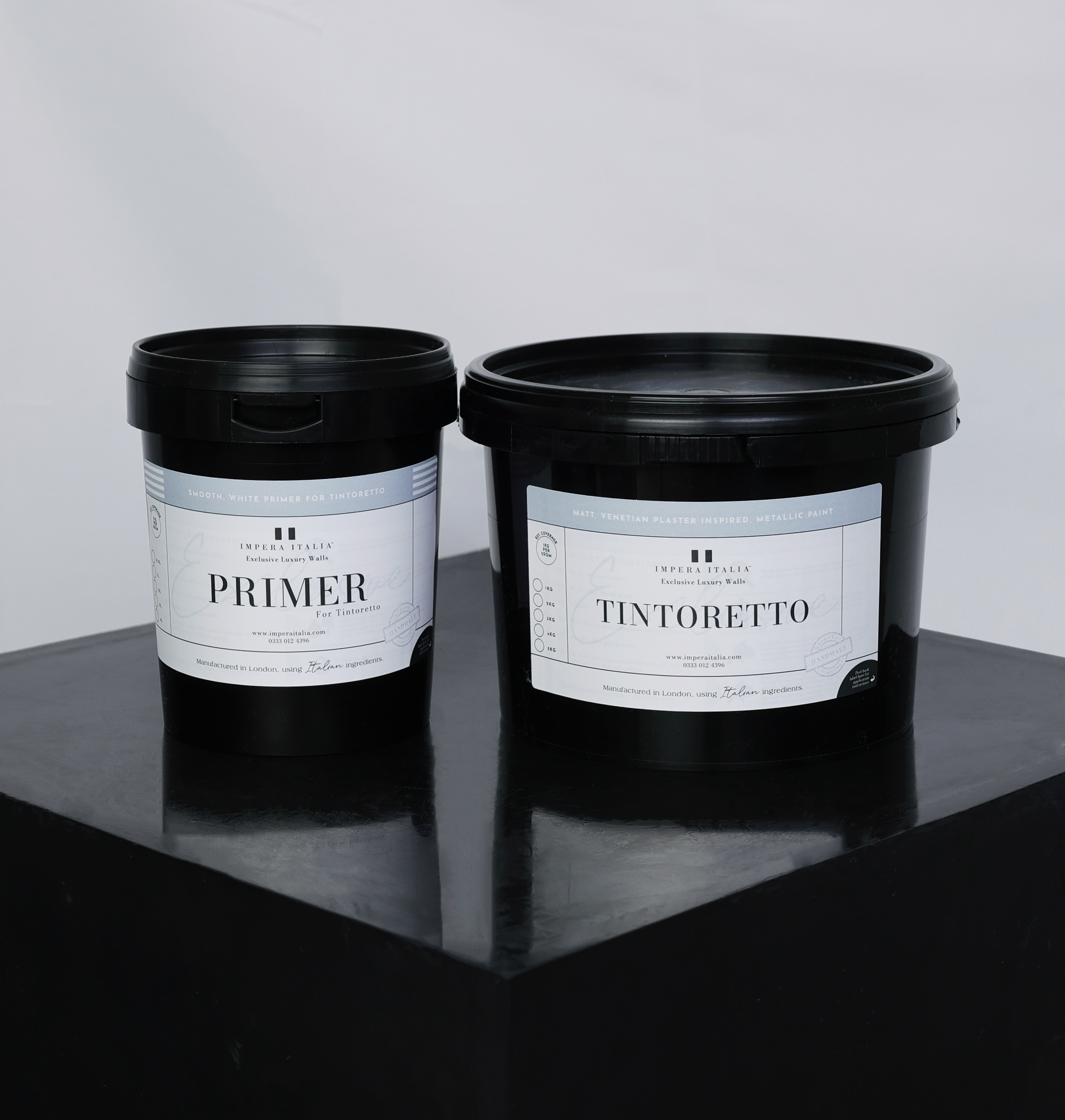 Tintoretto Bundle - Smooth Matt Venetian Plaster Effect Paint & Primer Bundle For 5sqm